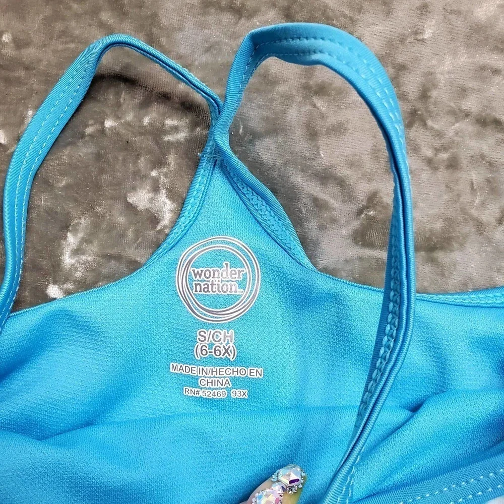 Wonder Nation Blue‎ Mermaid One-Piece Swimsuit